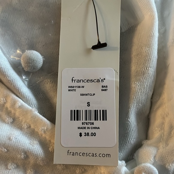 francesca’s white button down size small - Picture 2 of 2